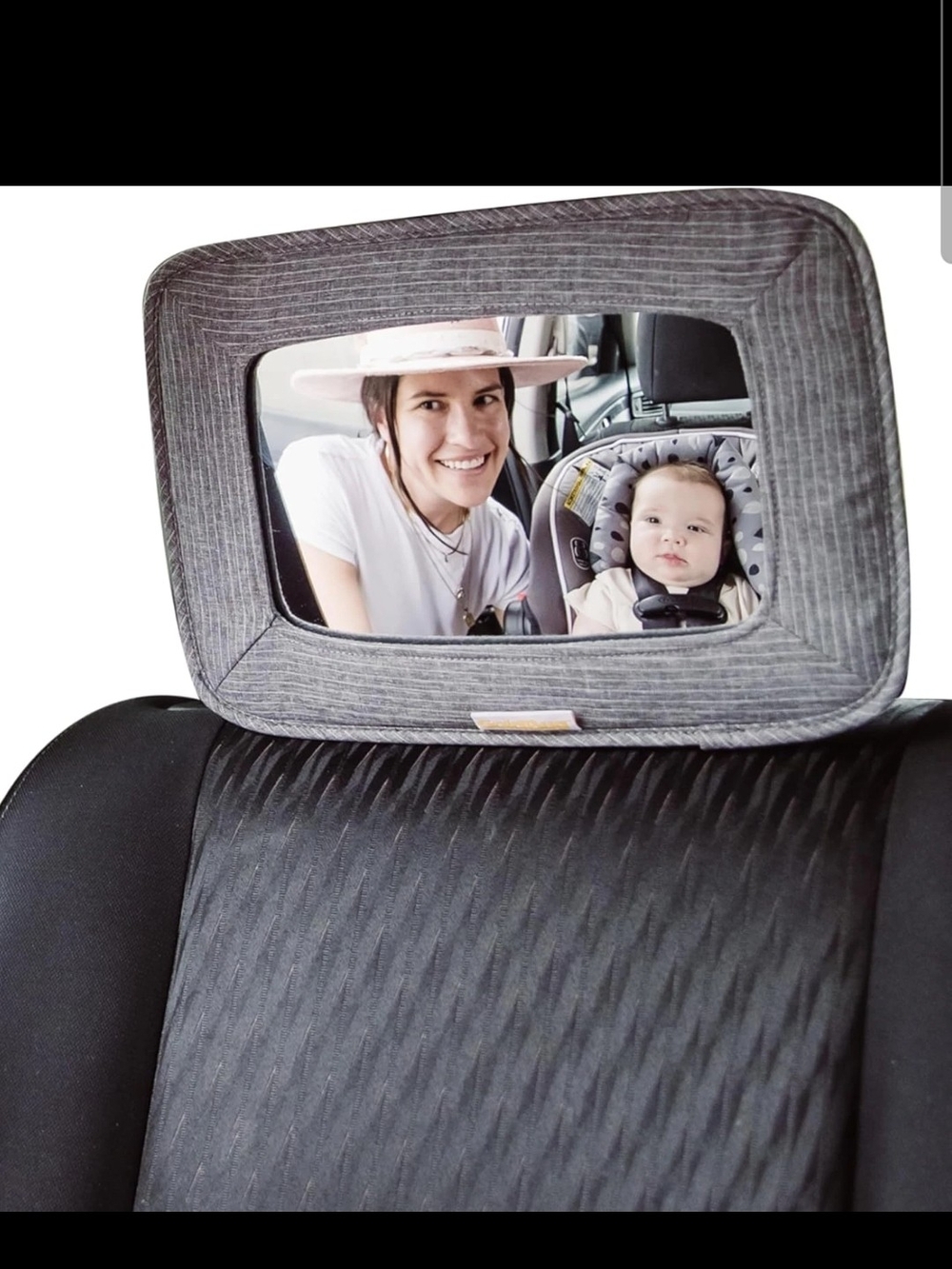 Grey Car Backseat Baby Mirror